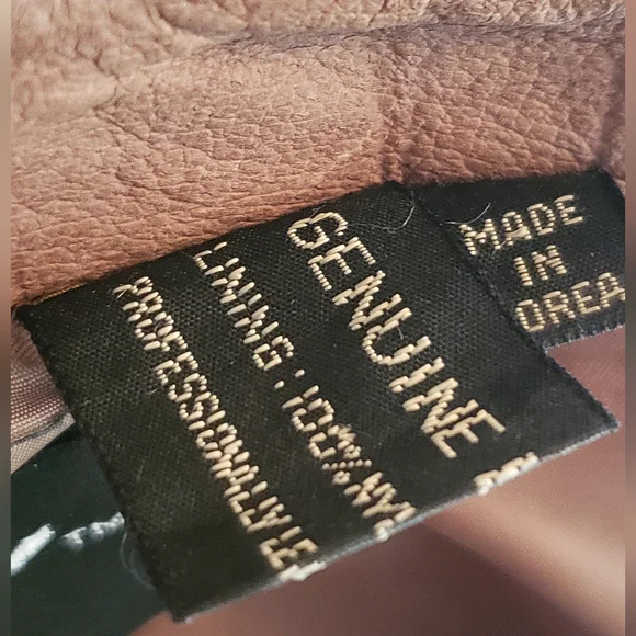 Winlit distressed soft brown lined leather skirt size 7/8 - Picture 5 of 8